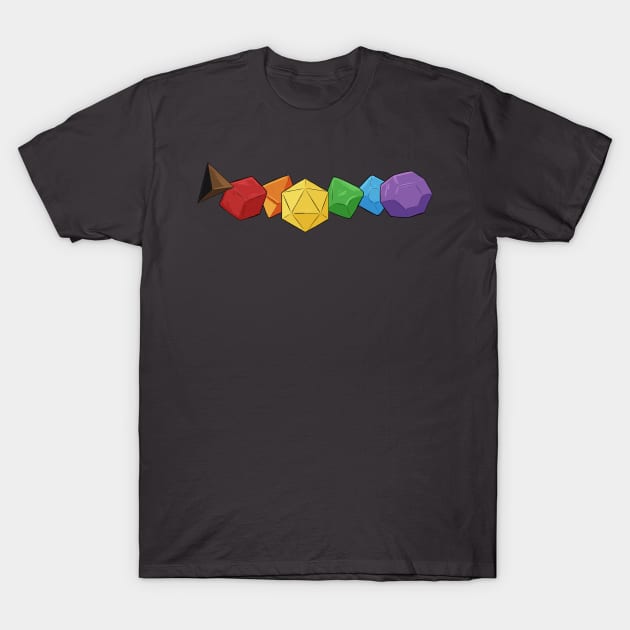 Pride Dice Rainbow Gay T-Shirt by DnDoggos